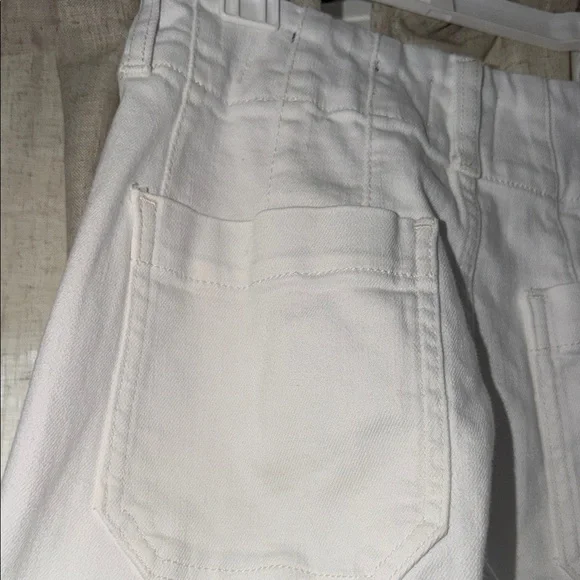 EUC Anthropologie The Colette Crop Wide-Leg Jeans by Maeve White 0/24 - Picture 9 of 9